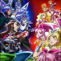 Постер аниме Хорошенькое лекарство: Достигни будущего — Радужный цветок, соединяющий миры!